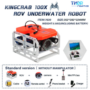 ThorRobotics NEW ROV Underwater Drone Camera King Crab 100X With Manipulator Arm